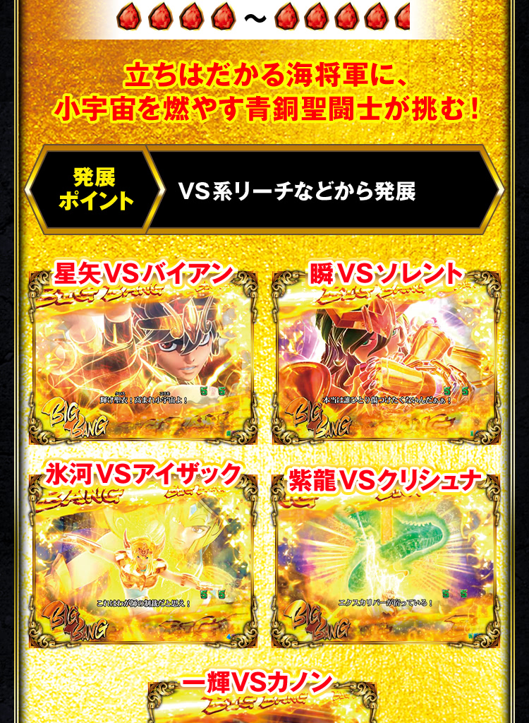 リーチ演出 | CR聖闘士星矢4 The Battle of 