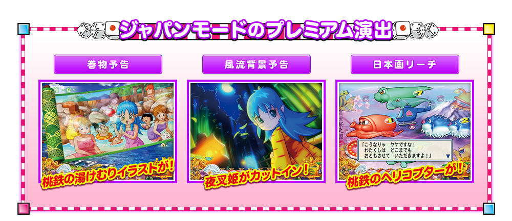 SANYO：CRAスーパー海物語 IN JAPAN with 桃太郎電鉄 | モード紹介