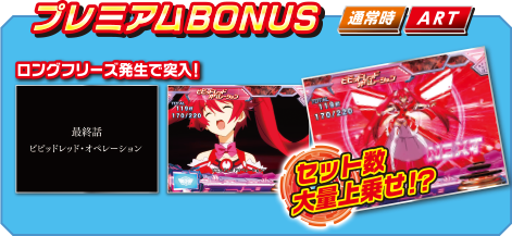 プレミアムBONUS 通常時 ART ロングプリーズ発生で突入!セット数大量上乗セ!?